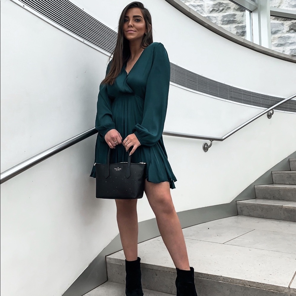 Green Silk Dress